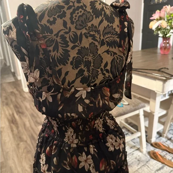 Trixxi Black Floral Mini Dress - Picture 4 of 7